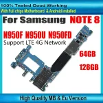 100% Motherboard Logic Board Samsung Galaxy Note 8 N950 N950FD N950F N950U 64GB 128GB Unlocked MainBoard Bangladesh (New)