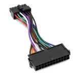 1 Power Supply Cable ATX 24 pin Female to 14 pin Male Adapter Cord Lenovo IBM Dell Q77 B75 A75 Q75 Motherboard 10cm Bangladesh (New)