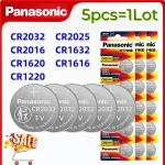 5 Original Panasonic CR2032 CR2025 CR2016 CR1632 CR1616 CR1620 CR1220 Lithium Battery Calculator Toy Watch Batteria Bangladesh (New)