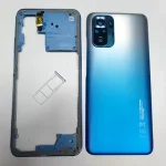 Housing Redmi Note 10/10S Back Battery Cover Rear Case Middle Frame with Volume Button Camera Glass with Sim Tray Bangladesh (New)