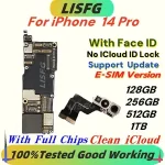 iPhone 14 Pro Motherboard Clean iCloud Main Logic Board Unlocked Support Update Plate 100%Good Working E SIM / SIM Version Bangladesh (New)