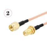 SMA connector adapter RG316 RF cable antenna extension cable SMA male to female male connector SMA connector 0 6G Bangladesh (New)