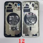 OEM IPhone 12 Housing Cover Battery Rear Door Chassis Middle Frame Side Button + SIM Card Back Glass iPhone 12 Bangladesh (New)