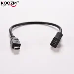 0.15M 15cm Micro USB Female To Micro USB Male Connector Adapter Data Transfer Cable Phones MP3 MP4 Charging Extension Cord Bangladesh (New)