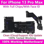 Unlocked iPhone 13 Pro max Motherboard Support IOS Chips Mainboard Clean iCloud Logic Board Face ID Test Working Plate Bangladesh (New)
