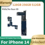 Fully Tested iPhone 14 Motherboard With Face ID Support Update Mainboard iPhone 14 Plus Logic Board Plate USA/CN Version Bangladesh (New)