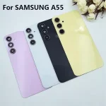Original Back Glass Samsung Galaxy A55 A 55 5G A556B Battery Cover Rear Door Housing Panel Repair Parts  Camera Lens Frame Bangladesh (New)