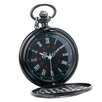 Newly New Dual Display Clamshell Rome Retro Hollow Imitation Mechanical Unisex Men Women Pocket Watch Gift