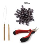 Hair Extensions Beads Tools Kit Extensions Micro Pulling Needle