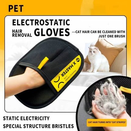 Pet Hair Remover Gloves Electrostatic for Cats Dogs