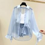 Smvp Chiffon Blouses for Women Summer Thin Loose