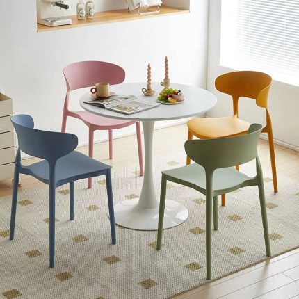 （VIP8）Negotiation Reception Small Apartment Leisure Round Table Milk Tea Shop Combination Dining Table and Chairs Home