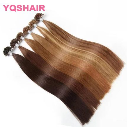 Straight I Tip Hair Extensions Natural Real Human Hair