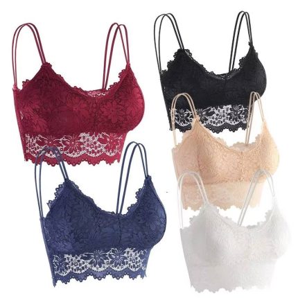 Women Lace Bra Push Up Tops Wireless Lingerie Sexy
