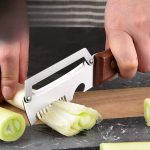 Multifunctional Kitchen Peeler Stainless Steel Scallion Slicer Fruit Vegetable Peeling Tool Sugarcane Peeler Knife