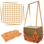 Cargo Lifting Net Sling Hoisting Net Resistance for Heavy Objects Construction Moving Towing Hoisting Work Load Capacity 300KG