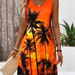 Summer Hawaii Scenery 3D Print Beach Dresses Women Loose Party Dress Sleeveless Sundress Casual Flower Tank Short Dresses 2025