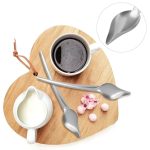 Precision Stainless Steel Sauce Spoon Professional Garnishing Tool for Dressing Dessert Main Course Plating