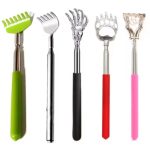 Extendable Massage Claw Back Scratcher Stainless Steel Claw Back Scraper Extendable Telescopic Itch Stick Health Products Hackle