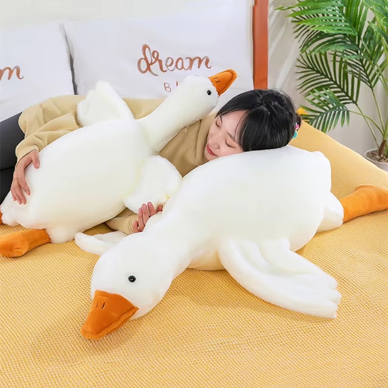 Hot 37/50/55/90/130CM Funny Goose Stuffed Soft Duck Plush Toy Sleeping Pillow Sofa Cushion Kids Girlfriend Birthday Gift Hot 37/50/55/90/130CM Funny Goose Stuffed Soft Duck Plush Toy Sleeping Pillow Sofa Cushion Kids Girlfriend Birthday Gift