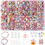 Children's Handmade Beaded Girls Wear Beads Educational Toys Diy Jewelry Bracelet Necklace Jewelry Around Beads Beads Set