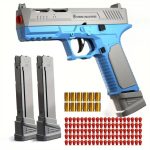SIG17 Throwing Shell Soft Bullet Toy Gun with Blowback Outdoor Sports CS Game Pistol Launcher Model Birthday Gift
