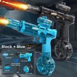 Children Simulated Flame Electric Water Gun Toys Summer Outdoor Beach Pool Fight Game Kids Automatic Sensor Lights Watergun Gift