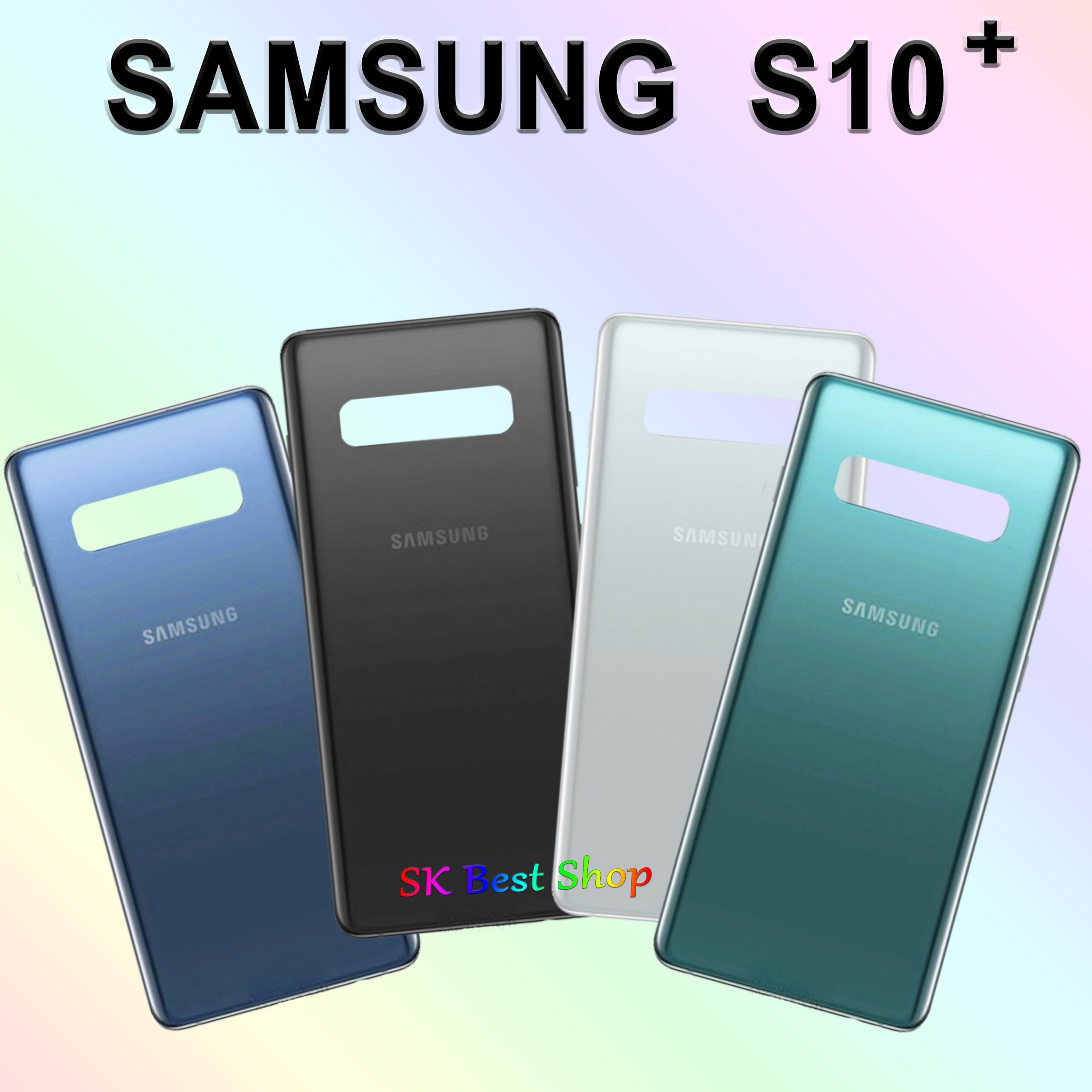 1000006133-scaled-1.jpg Samsung Galaxy S10 Plus Back Battery Cover Housing Backshell Rear Back Cover Case Repair Parts - Image 1