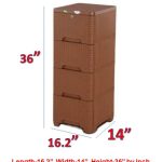 RFL Caino Closet 4 Drawer-Eagle Brown