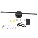 3D Hologram Fan 224 LED Light Beads 800x480P High Resolution 3D