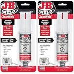 J-B Weld ClearWeld 5 Minute Epoxy, Clear, Syringe,