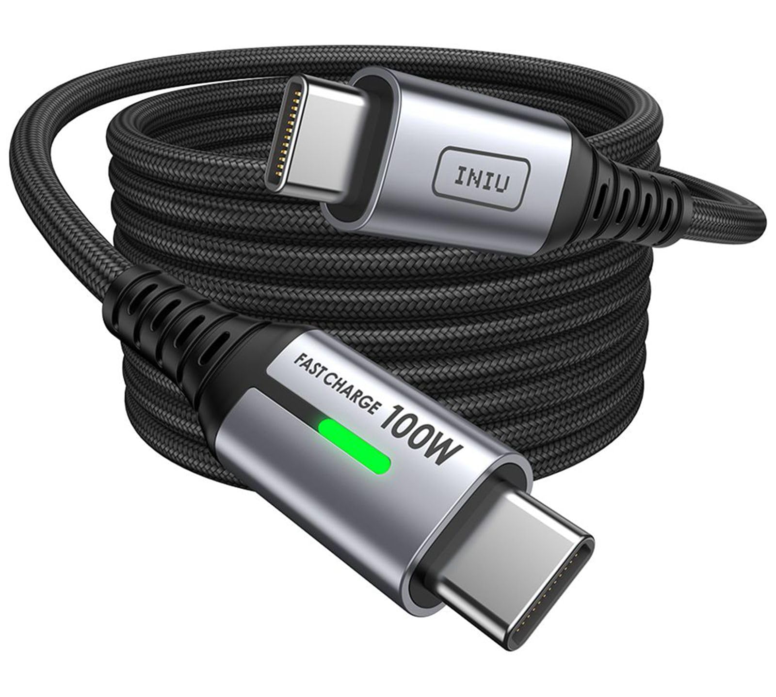Version 1.0.0 USB C Cable, INIU (2-Pack 6.6ft) 100W PD - Image 1