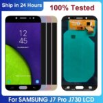 55 Super AMOLED Samsung Galaxy J7 Pro LCD Display Touch Screen Digitizer Assembly SamsungJ7 2017 J730 J730F Screen (New)