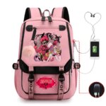 Anime Hazbin Hotel Alastor Backpack Women Girls Fashion Backpacks for Fans Gift (New)