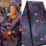 African Thick Damask Lace Fabric 2.5Yard Or 5Yards 2025 Jacquard Brocade Fabrics DIY Sew For Nigeria Women Headtie Aso Obi Dress (New)
