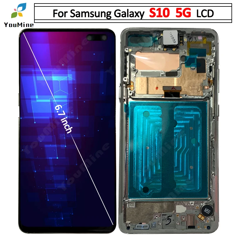 Dynamic-AMOLED-for-Samsung-Galaxy-S10-5G-LCD-Display-Touch-Screen-Digitizer-Assembly-for-Samsung-S10 Original Samsung Galaxy S10 5G Dynamic AMOLED Original Display ( New) - Image 1