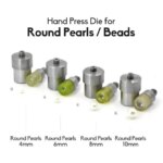 KALASO 1Set Hand Press Die Mould Tool for Round Pearl Beads DIY Craft Make 4mm 5mm 6mm 8mm 10mm (New)