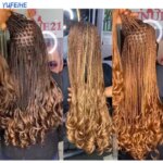 Spiral Curls Braiding Hair 24Inch Synthetic French Curls Ombre Crochet Hair Extensions For Black Women Blonde Loose Wave Hair (New)