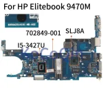 702849-001 702849-501 Motherboard HP Elitebook Folio 9470M Core I5-3427U