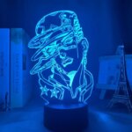 3d Lamp Anime JoJo Bizarre Adventure for Bedroom Decor Light Birthday Gift Manga Jojo Figure Led Night Light Jotaro Kujo (New)