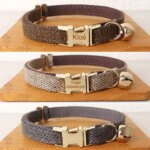 Cat Collar with Bell Bow Personalized Engraving Nameplate Kitten Collars Cat Necklace Customized Small Dogs Chihuahua Yorshire (New)