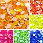 Top Quality Fluorescent стразы Luminous Mix SS16 SS20 Non Hotfix Neon Rhinestone Noctilucent Electric Nail Art Decorations (New)