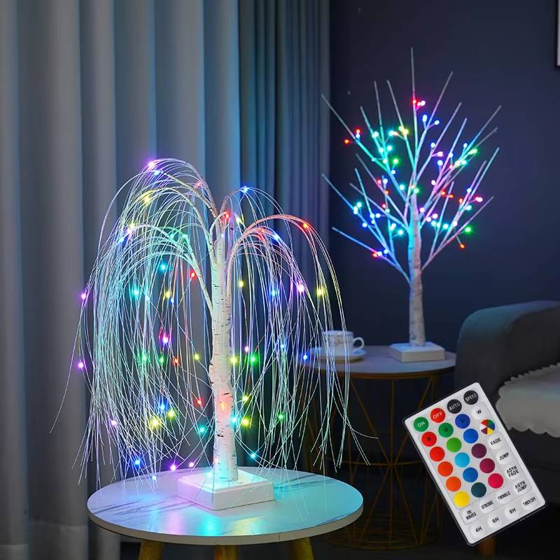 LED-Night-Light-16-Color-Weeping-Willow-Tabletop-Lamp LED Night Light 16 Color Weeping Willow Tabletop Lamp - Image 1