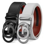 Men Belt Genuine Leather Automatic Buckle Famous Brand Belt