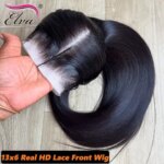 Elva Vietnamese 250 Density Silky Straight 13X6 HD Lace Frontal Glueless Wigs Invisible HD Lace Melt Skin Human Hair Ready To Go (New)