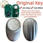 Original for AION Toyota Control Smart Key GAC AION V Aion RT UT for Toyota bZ3X Control Smart Key 4A chip 433 Mhz 4 Buttons (New)
