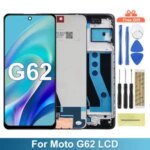 6.5'' Motorola Moto G62 5G LCD Display Touch Screen Sensor Digiziter Assembly Moto G62 5G LCD With Frame Replacement Bangladesh (New)