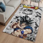 Area Rugs Anime Dragon Ball Z Unique Goku Super Cool Customize Rug Handmade Printed Carpet for Room Decor Game Mat (New)