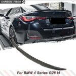 Carbon Fiber Car Rear Trunk Racing Spoiler Wing Fit for BMW 4 Series G26 I4 Gran Coupe 2021 2022 Car Rear Trunk Wing Spoiler (New)
