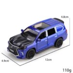 (Bagged) 1/36 scale four-door Lexus SUV-style alloy pullback toy car die-cast metal boys toy strong pullback. (New)